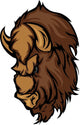 Buffalo Bison Mascot Head Cartoon Wall Decal