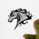 Wild Horse or Stallion Graphic Mascot Vector Image Wall Decal