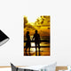 romantic couple Wall Mural