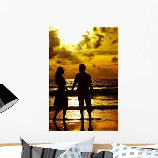 romantic couple Wall Mural