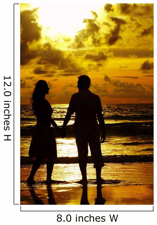 romantic couple Wall Mural
