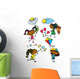 Set with Cute Afroamerican