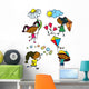 Set with Cute Afroamerican