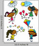 Set with Cute Afroamerican