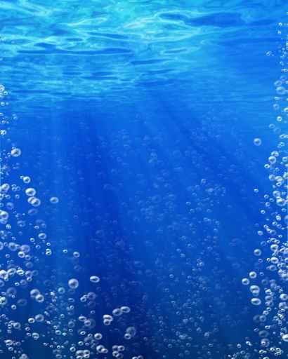 Water Bubbles Going Up Wall Decal