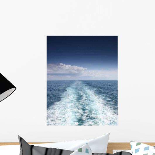 Wake Large Boat Wall Decal