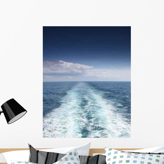 Wake Large Boat Wall Decal