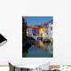Maisons Colorees Burano Wall Decal