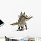 Stegosaurus dinosaur. Isolated on white, with clipping path. Wall Decal