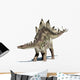 Stegosaurus dinosaur. Isolated on white, with clipping path. Wall Decal
