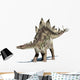 Stegosaurus dinosaur. Isolated on white, with clipping path. Wall Decal