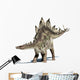Stegosaurus dinosaur. Isolated on white, with clipping path. Wall Decal
