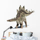 Stegosaurus dinosaur. Isolated on white, with clipping path. Wall Decal