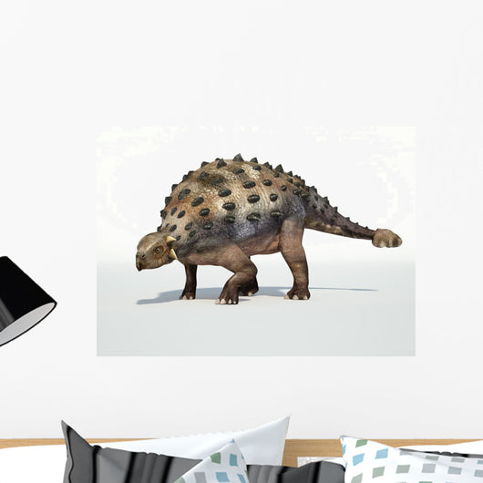 Photorealistic 3 D rendering of an Ankylosaurus. Wall Decal