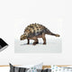 Photorealistic 3 D rendering of an Ankylosaurus. Wall Decal