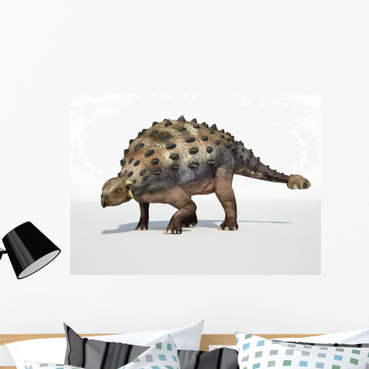 Photorealistic 3 D rendering of an Ankylosaurus. Wall Decal