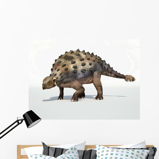Photorealistic 3 D rendering of an Ankylosaurus. Wall Decal