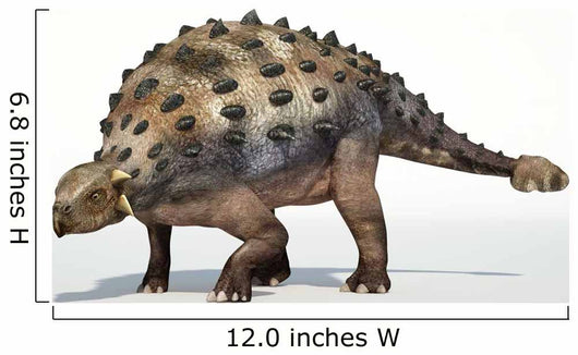 Photorealistic 3 D rendering of an Ankylosaurus. Wall Decal
