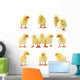 Easter Chick - Isolated Set Wall Decal
