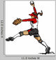 Fast Pitch Softball Pitcher Vector Illustration Wall Decal