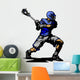 Lacrosse Player Cradling Ball Illustration Wall Decal