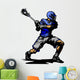 Lacrosse Player Cradling Ball Illustration Wall Decal