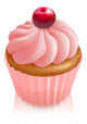 Pink cherry cupcake Wall Decal