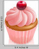 Pink cherry cupcake Wall Decal