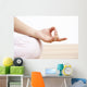 Woman in meditation pose, cropping Wall Mural