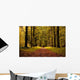 Autumn Colors Yellow Forest and Path Wall Decal