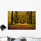 Autumn Colors Yellow Forest and Path Wall Decal