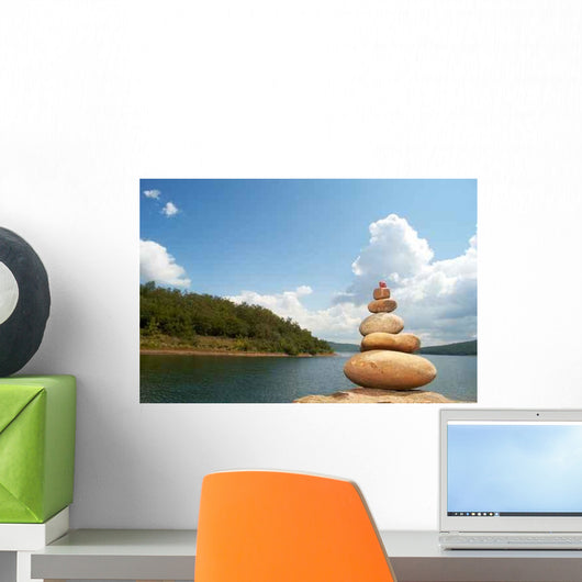 Image Pyramid Stones Wall Decal