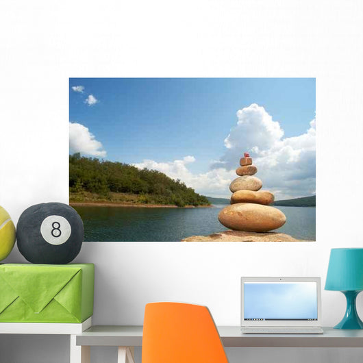 Image Pyramid Stones Wall Decal