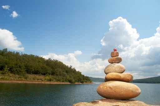 Image Pyramid Stones Wall Decal