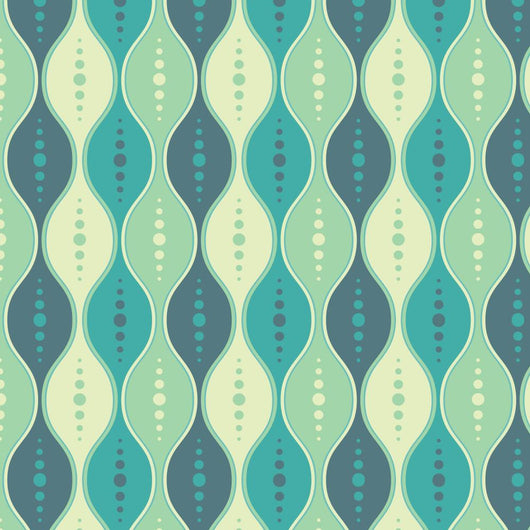 Seamless Retro Vector Pattern Wall Decal