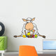 Surprised Sheep - Happy Easter Wall Decal