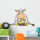 Surprised Sheep - Happy Easter Wall Decal