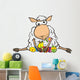 Surprised Sheep - Happy Easter Wall Decal