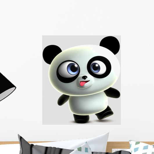 Crazy Panda Wall Decal – Wallmonkeys