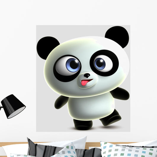 Crazy Panda Wall Decal