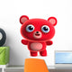 red teddy bear Wall Decal