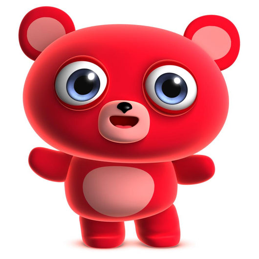 red teddy bear Wall Decal