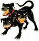 Cerberus on White Wall Decal