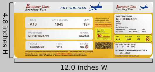 Modern Air Ticket Template