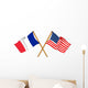 America and France alliance and friendship Wall Decal