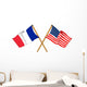 America and France alliance and friendship Wall Decal