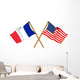 America and France alliance and friendship Wall Decal