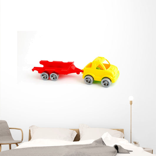 Toy Car with Trailer Wall Mural