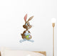Easter bunny rabbit holding Easter eggs basket Wall Decal