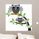 Two Grey Owls